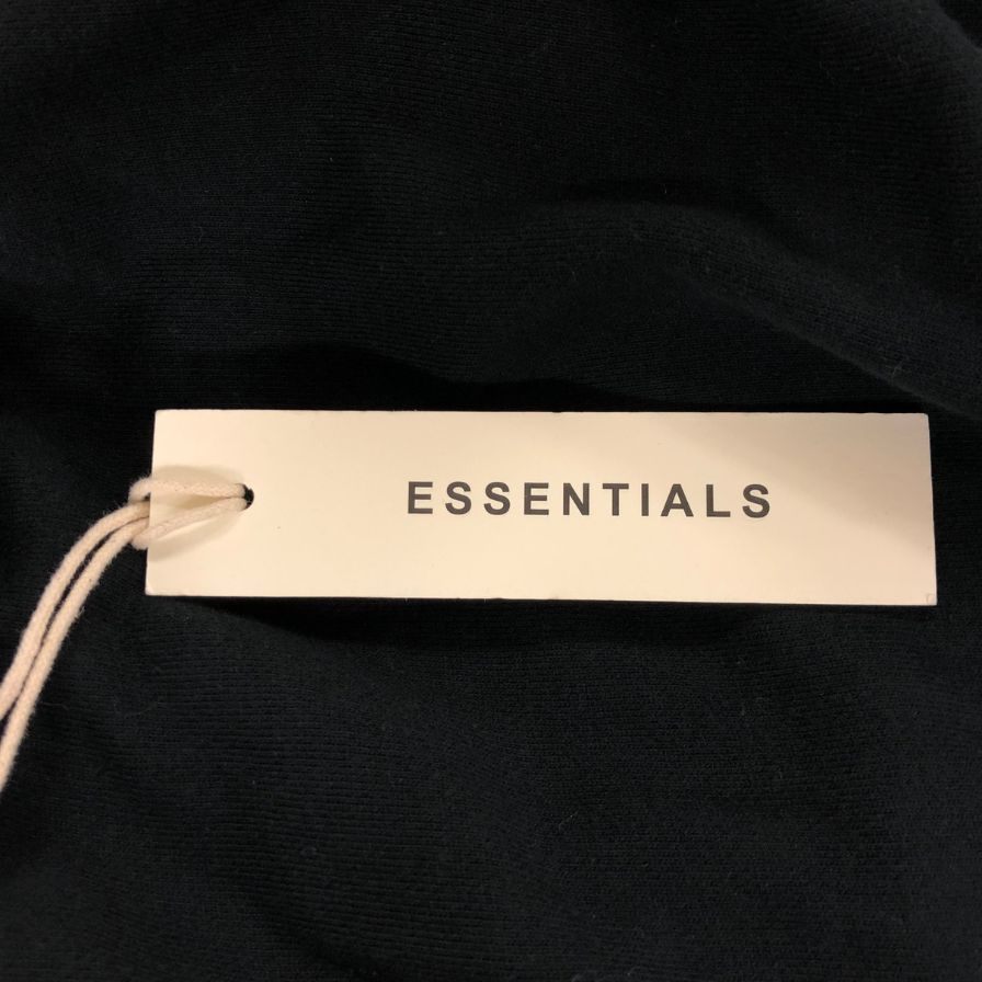 新品同様◆フィアオブゴッド エッセンシャルズ ハーフジップ パーカー メンズ サイズS ブラック Fear of God ESSENTIALS 【AFB23】