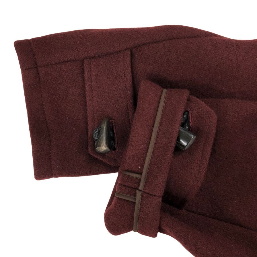 極美品◆カモシタ ユナイテッドアローズ ダッフルコート ウール ナイロン メンズ サイズ44 バーガンディ Camoshita UNITED ARROWS 【AFA18】
