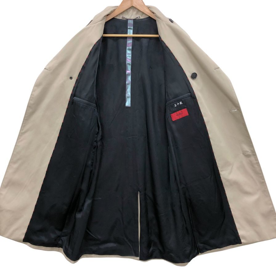 中古◆ヒューゴボス トレンチコート メンズ オリーブ サイズIT48 HUGOBOSS 【AFB25】