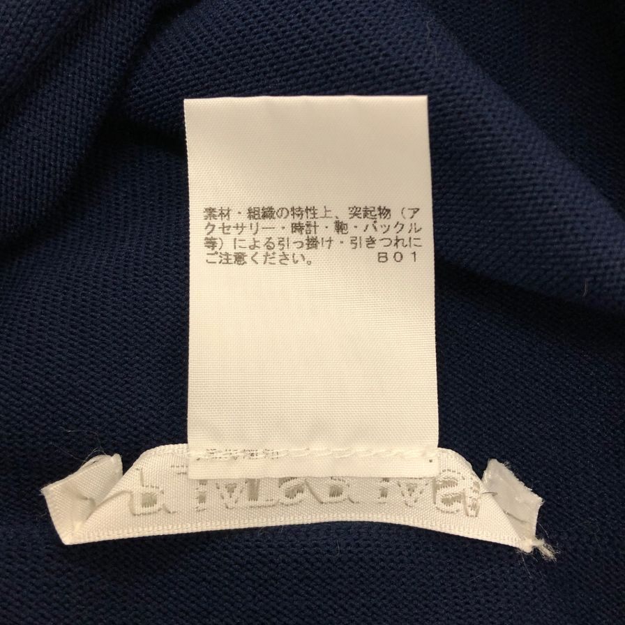 極美品◆プリーツプリーズ ニットカットソー ネイビー サイズ3 レディース PP93-KK761 PLEATS PLEASE ISSEY MIYAKE 【AFB41】