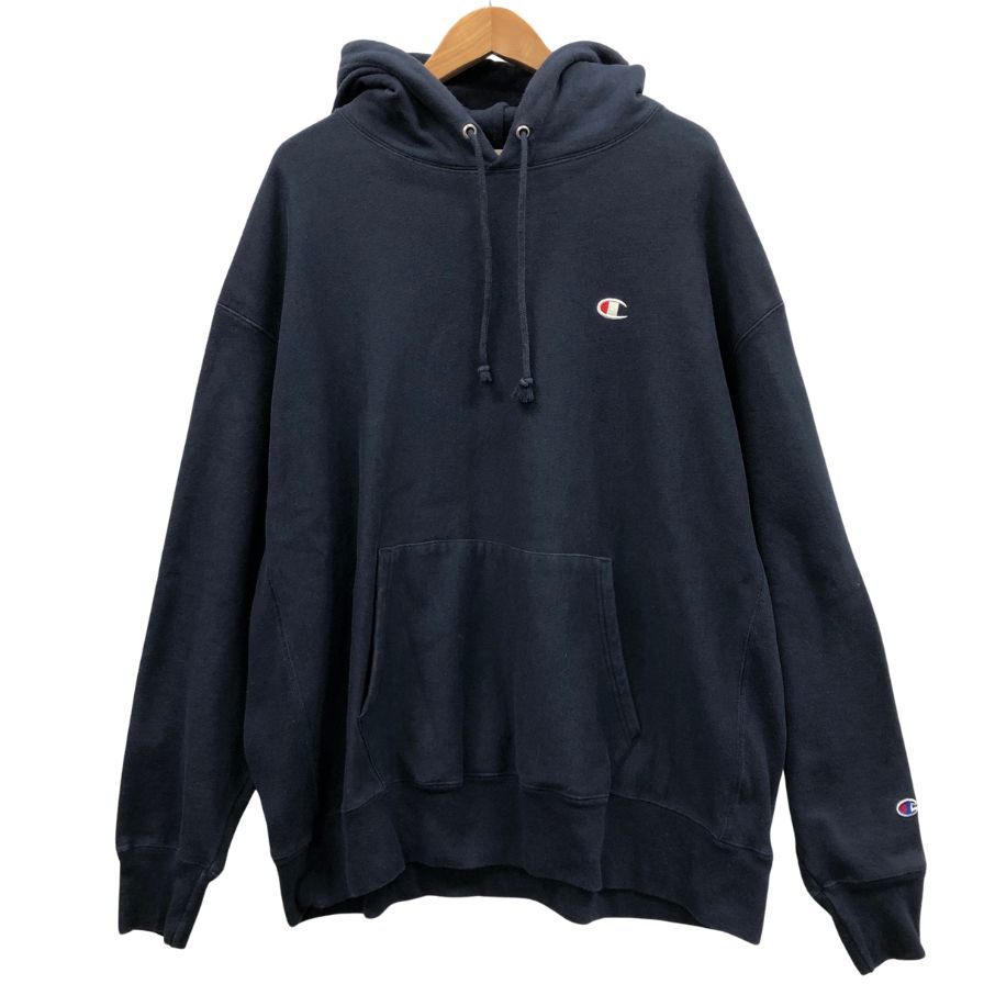 即決 美品 チャンピオン リバースウィーブ ネイビー 90s Champion Reverse Weave Sweatshirt 紺 L チャンピオン