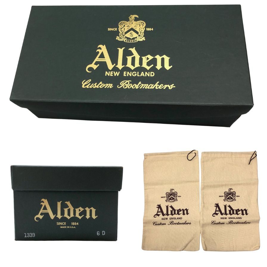 オールデン レザーシューズ チャッカブーツ 1339 コードバン メンズ サイズ6 ブラウン系 ALDEN ビジネスシューズ 約24.0cm【LA】【中古】