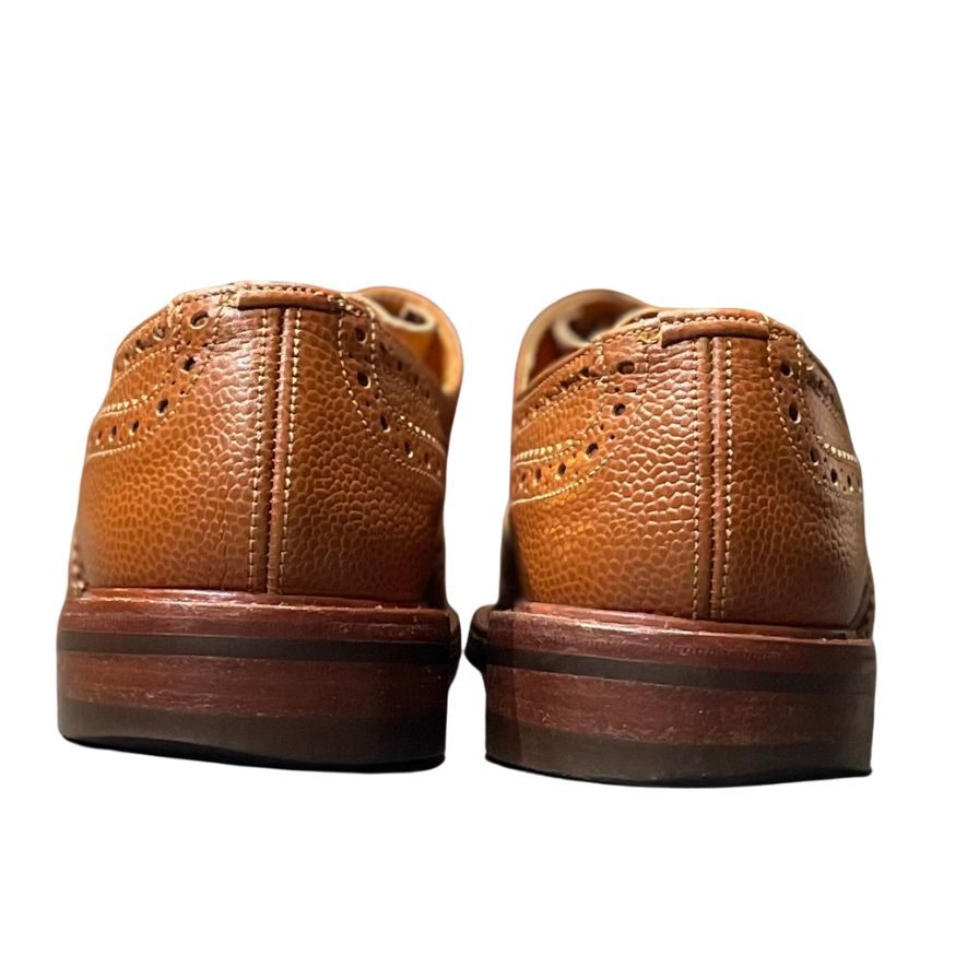 トリッカーズ レザーシューズ バートン グレインレザー ブラウン メンズ サイズUK7.5 Tricker's ビジネスシューズ 約26.5cm【LA】【中古】