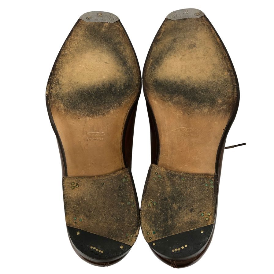 ヴァーシュ クオーターブローグ メンズ コニャックブラウン EU40.5 Vass Shoes ビジネスシューズ 約25.5cm【LA】【中古】