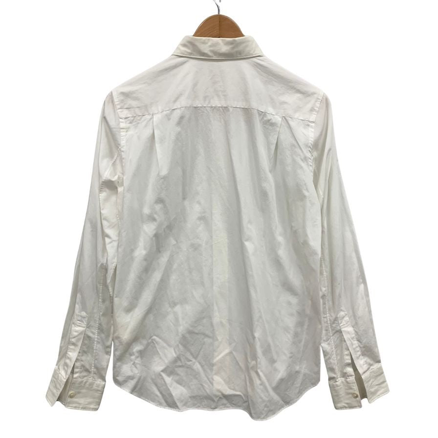 中古◆プレイ コムデギャルソン 長袖シャツ ワッペン ハート ホワイト メンズ サイズL PLAY COMME des GARCONS 【AFB44】