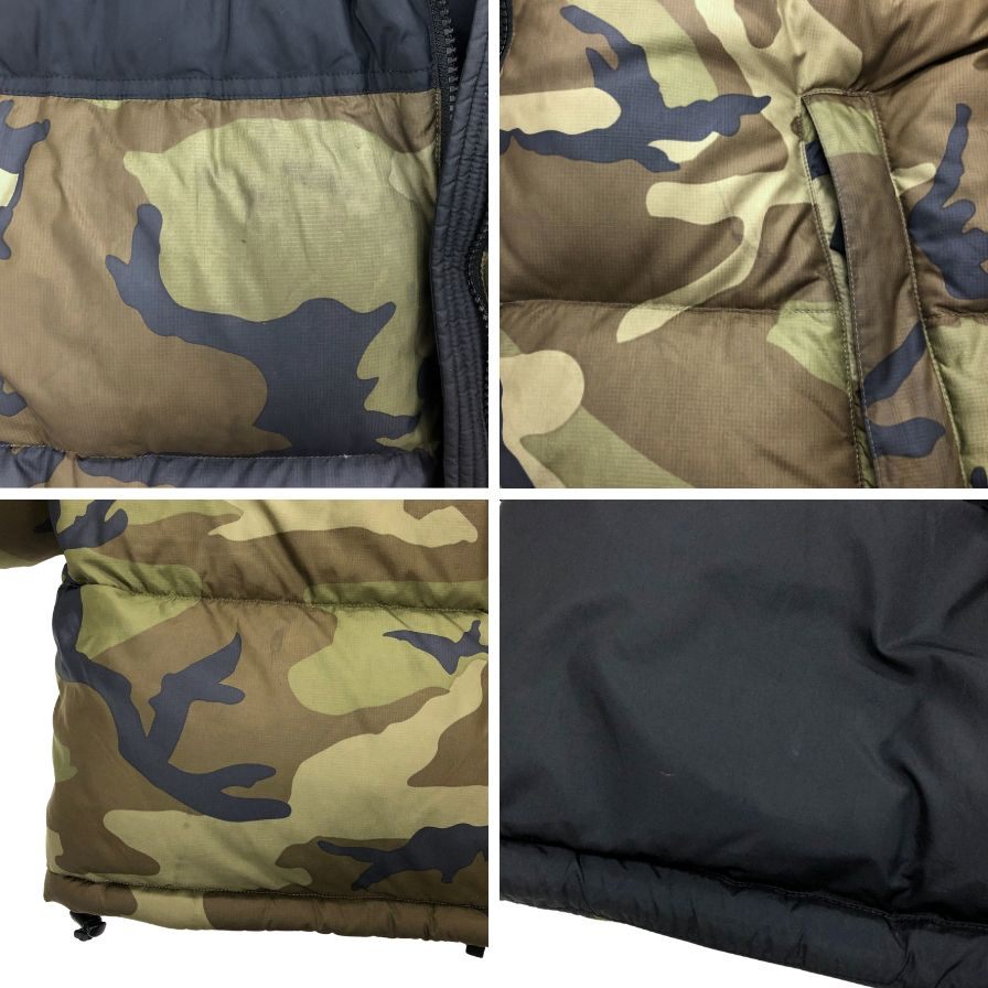 中古◆ザ ノースフェイス ダウンジャケット ノベルティー ヌプシ ND92336 サイズXL 迷彩柄 THE NORTH FACE 【AFA17】