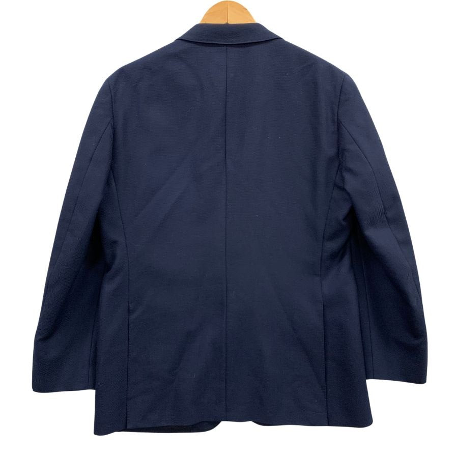 美品◆アクアスキュータム テーラードジャケット 68AB5 オーダーメイド ネイビー メンズ Aquascutum 【AFB20】