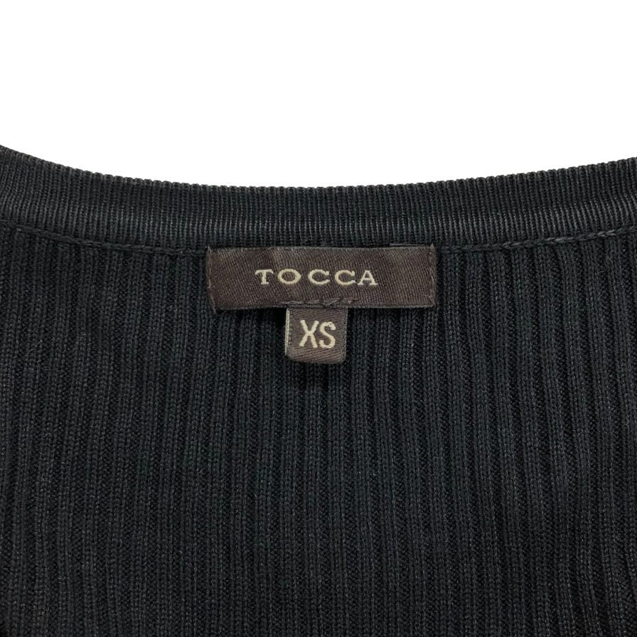 中古◆トッカ カーディガン シルク ブラック レディース サイズXS TOCCA 【AFB30】