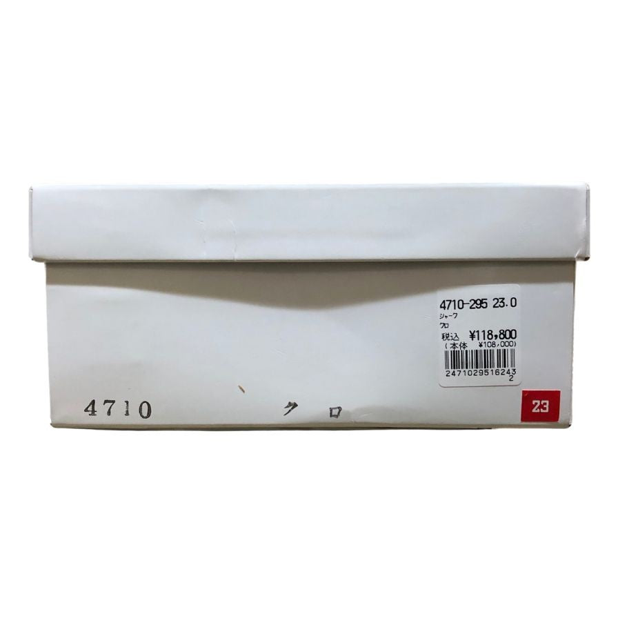 新宿屋 レザーパンプス 型押し 4710-295 ブラック 23cm レディース shinjukuya 約23.0cm【7F3-3】