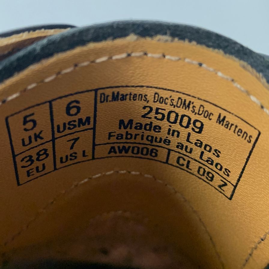 ドクターマーチン 25009 ARCHIE II アーチ 3ホール メンズ ブラック サイズUK5 Dr.Martens 約24.0cm【AFC43】