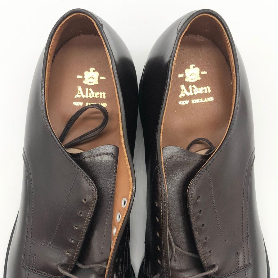 オールデン レザーシューズ 54673 オースティンベンズカーフ ブラウン サイズ10.5 ブラウン Alden ビジネスシューズ 約28.5cm【LA】【中古】