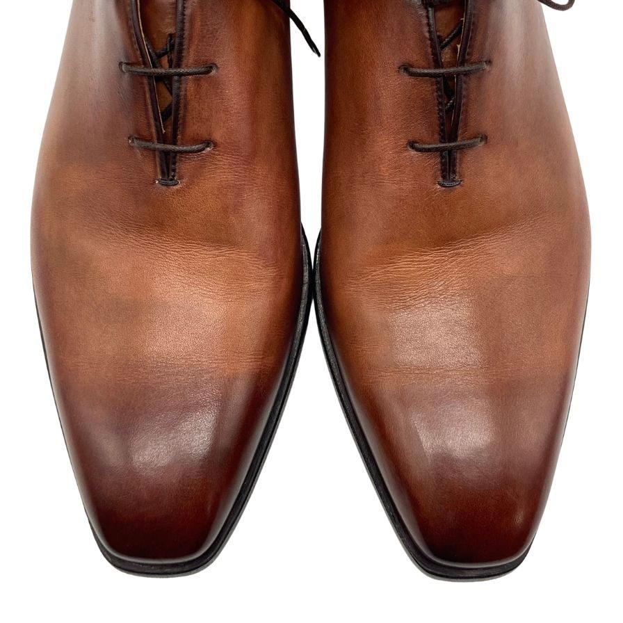 ベルルッティ レザーシューズ カリグラフィ アレッサンドロ ホールカット メンズ ブラウン サイズ8 BERLUTI 約26.5cm【AFC34】