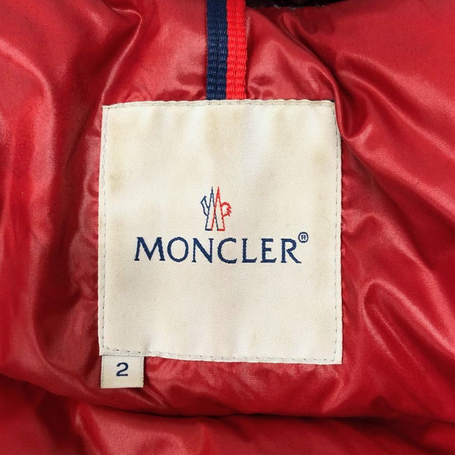 中古◆モンクレール ダウンジャケットエベレスト インド製 メンズ サイズ2 ボルドー MONCLER EVEREST 【AFA21】
