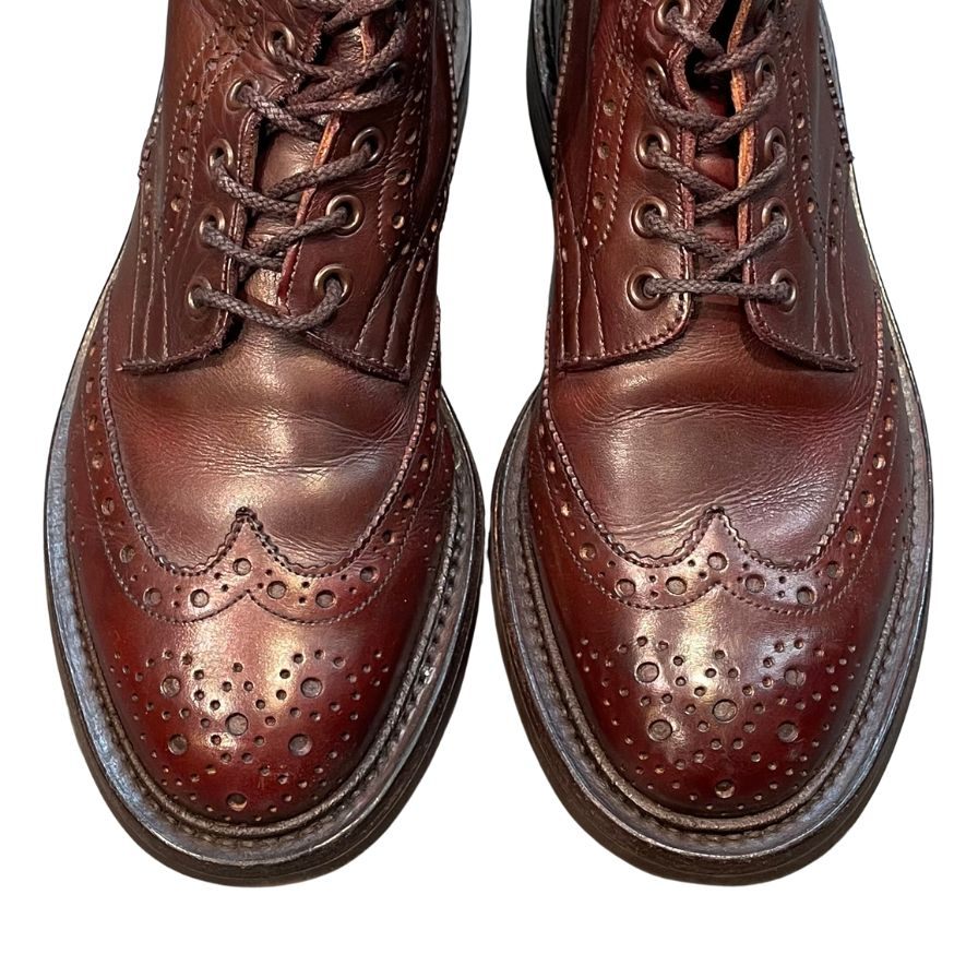 トリッカーズ ポールスミス カントリーブーツ M6178 レザー メンズ UK6 ダークブラウン Tricker's Paul Smith ブーツ 約24.5cm【LA】【中古】