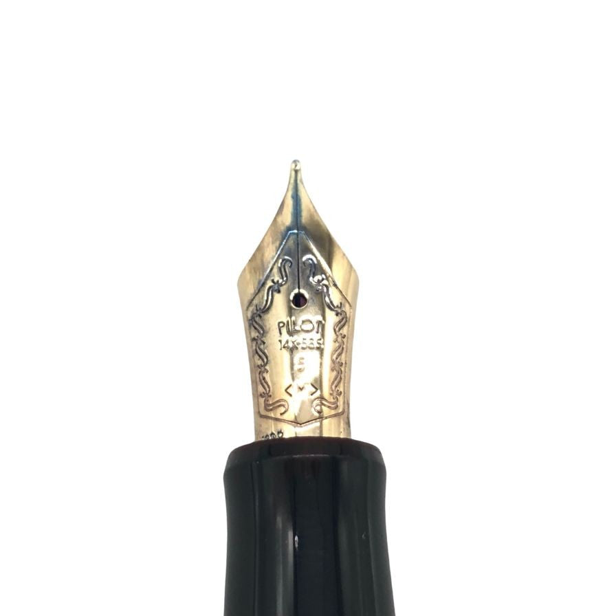 中古◆パイロット 万年筆 カスタム74 ペン先14K585 字幅M 黒 PILOT【AFI4】