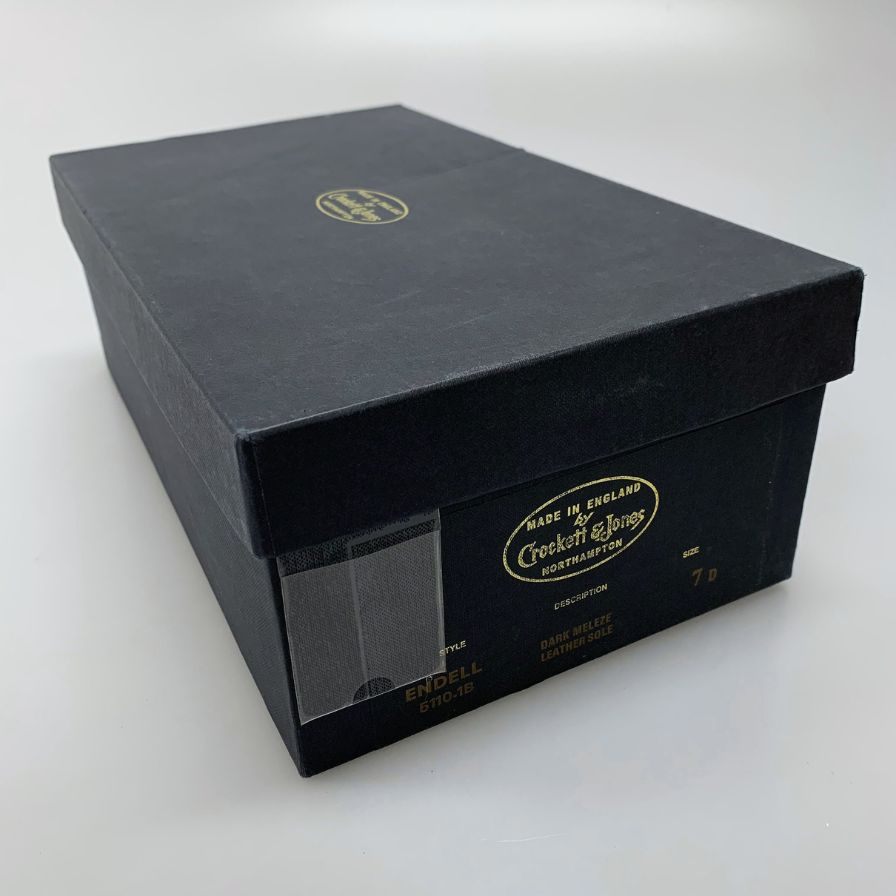 クロケット&ジョーンズ レースアップシューズ ハンドグレードライン エンデル ブラウン サイズUK7D CROCKETT&JONES ENDELL ビジネスシューズ 約25.5cm【LA】【中古】