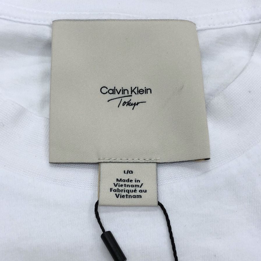 新品同様◆カルバンクライン Tシャツ カルバンクライン原宿 限定 カプセルコレクション ホワイト サイズL メンズ Calvin Klein 【AFB14】