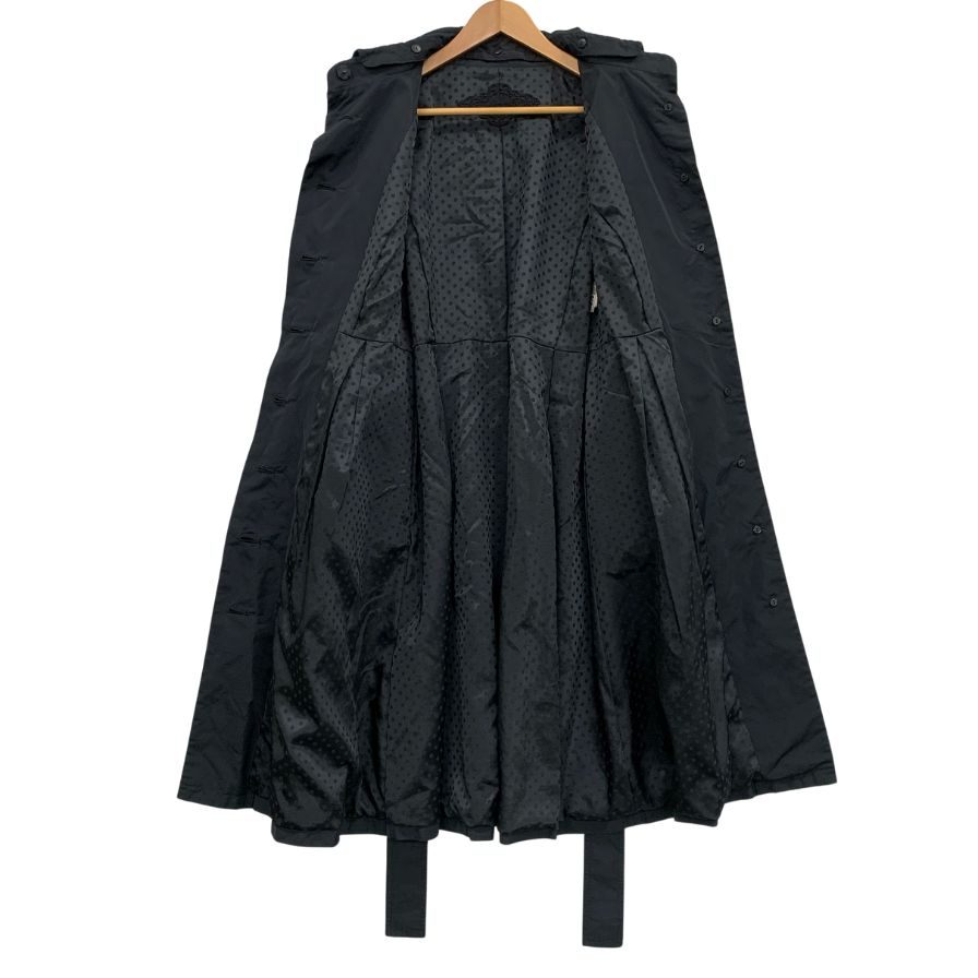 美品◆トゥービーシック コート フリル デザイン スプリングコート ポリエステル ブラック レディース サイズ42 TO BE CHIC 【AFB2】