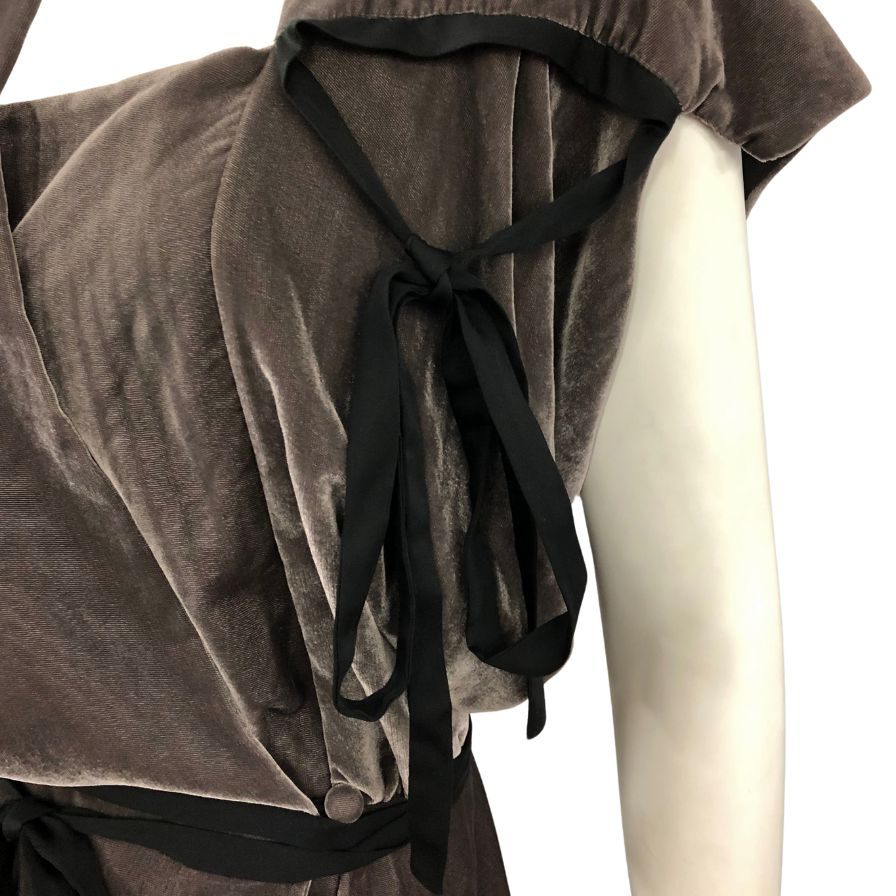 美品◆ヴィヴィアン ウエストウッド ドレス ワンピース RED LABEL ベロア サイズ00 ブラウン Vivienne Westwood 【AFB25】