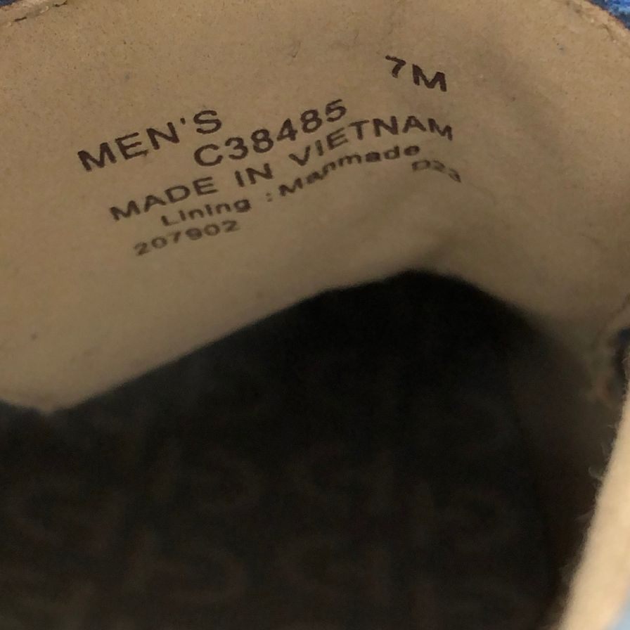 コールハーン レザーシューズ C38485 オリジナルグランドリマスタードロングウィングオックスフォード サイズ7 ブルー系 メンズ COLE HAAN 約25.5cm【AFC2】