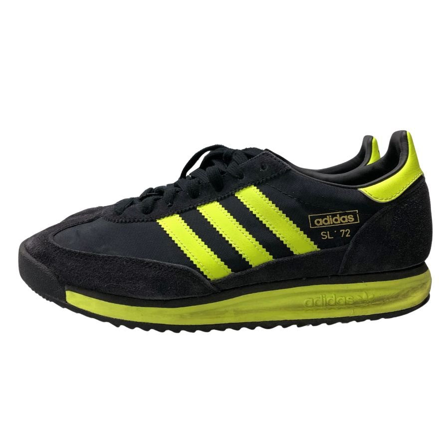 アディダス ローカットスニーカー ナイロンキャンバス スウェード 24年製 ブラック イエロー メンズ サイズ27cm IG4647 adidas SL 72 RS 約27.0cm【AFD1】