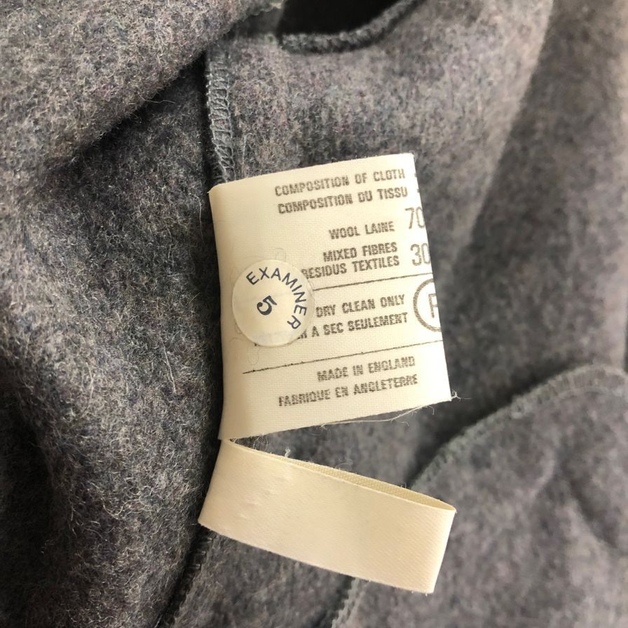 極美品◆モンゴメリー バイ チベット ダッフルコート ショート丈 メンズ ウール ミックスファイバー サイズ34 グレー MONTGOMERY by Tibbett 【AFA12】