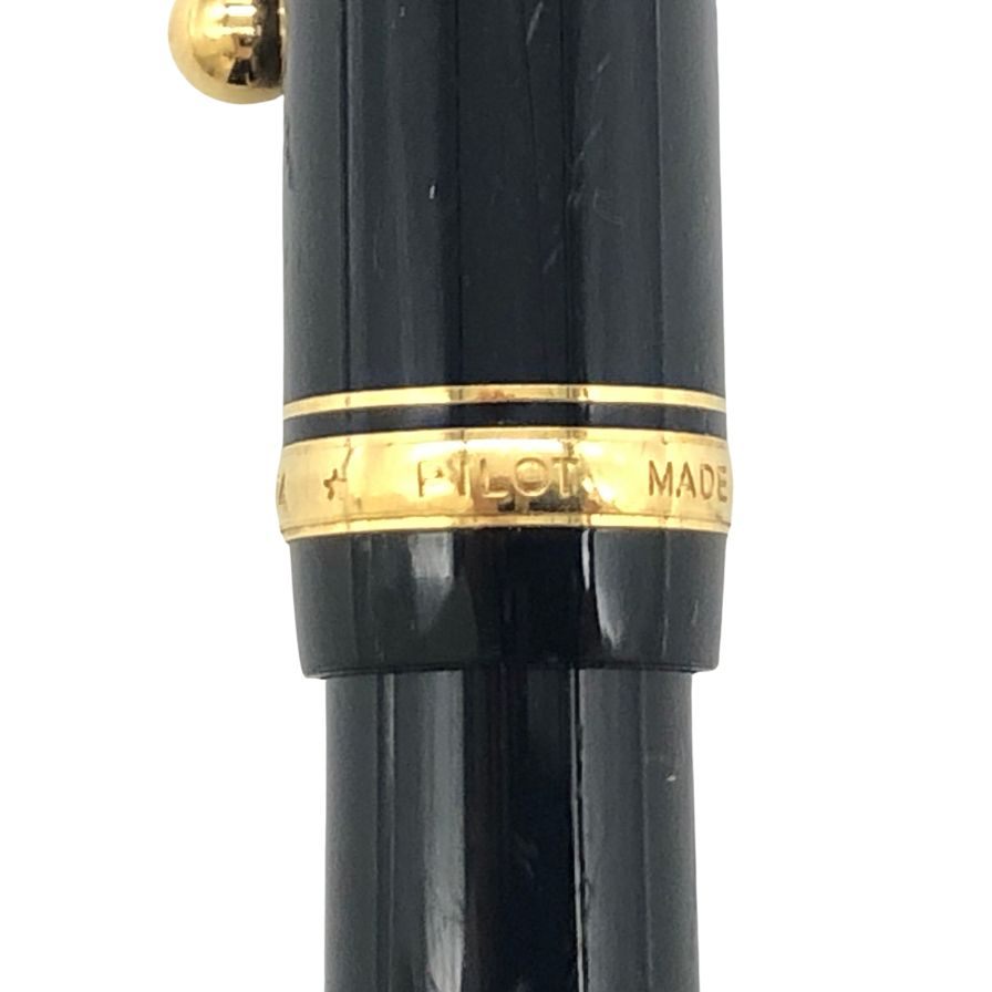 中古◆パイロット 万年筆 カスタム74 ペン先14K585 字幅M 黒 PILOT【AFI4】