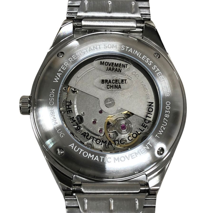タイメックス 腕時計 自動巻き M79 TW2U783007U シルバー メンズ TIMEX【AFI7】