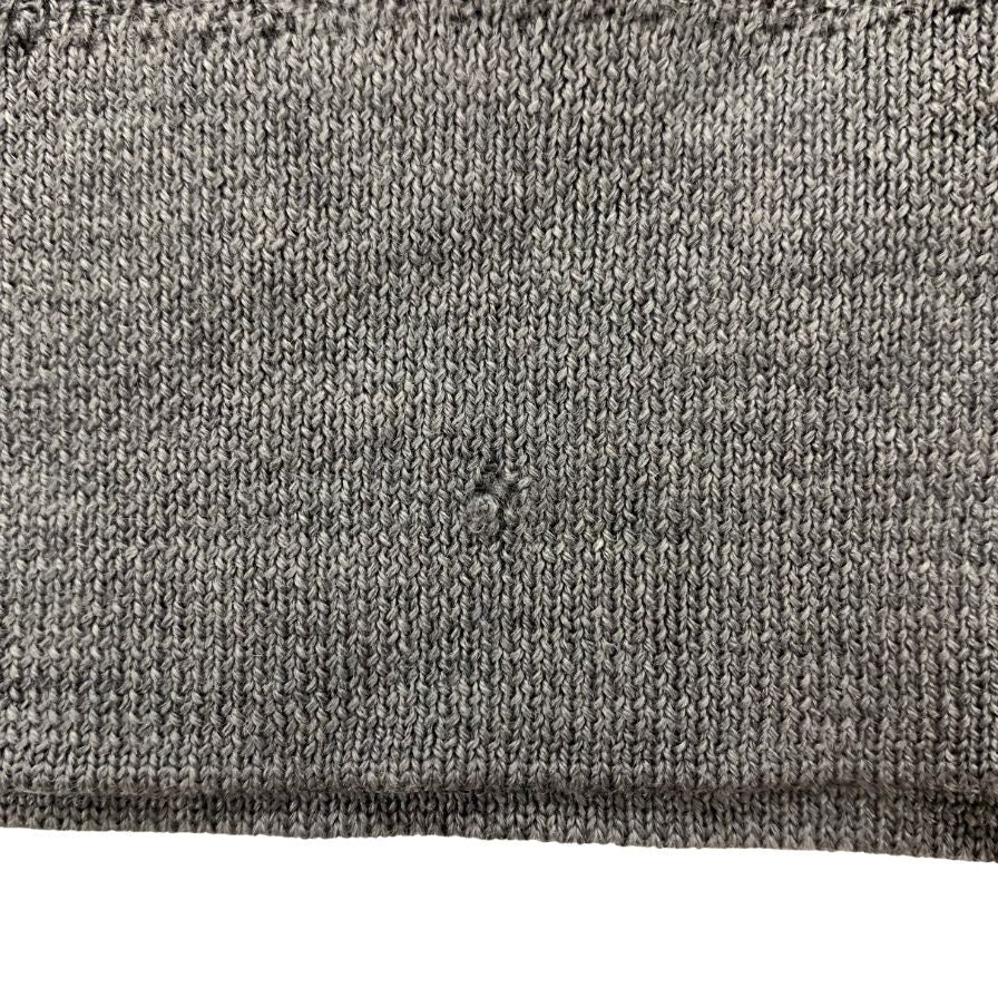 美品◆エルメネジルド ゼニア ハーフジップニット ウール カシミヤ メンズ サイズXXL グレー Ermenegildo Zegna 【AFB36】