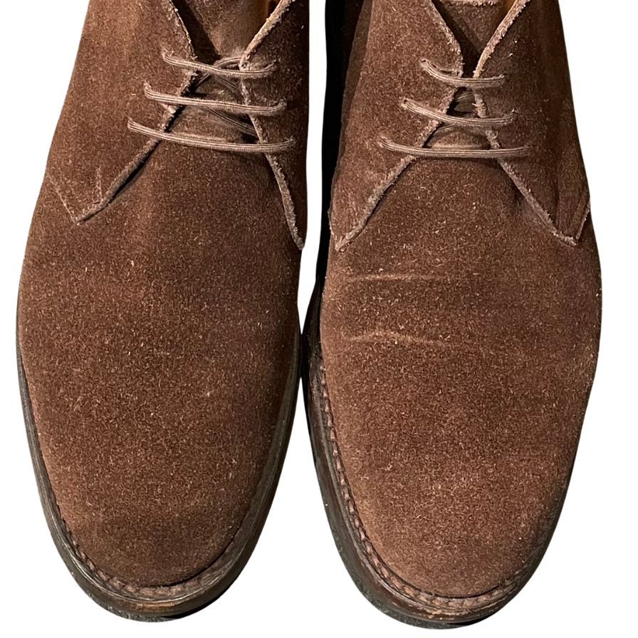 クロケット&ジョーンズ レザーシューズ チルターン チャッカブーツ スエード ブラウン メンズ サイズUK6E CROCKETT&JONES 約24.0cm【LA】【中古】