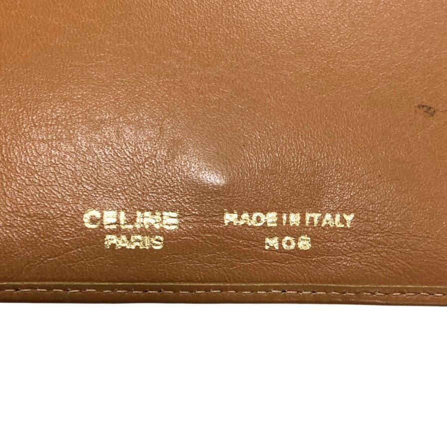 セリーヌ 長財布 マカダム トリオンフ 総柄 M08 ヴィンテージ PVC レザー ブラウン CELINE【AFI18】
