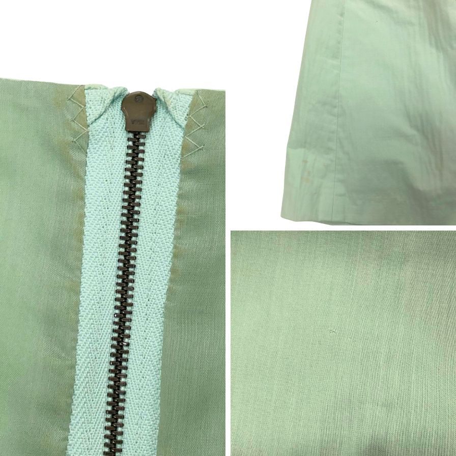 美品◆フォクシー ブティック ワンピース 半袖 カットソー チュニック コットン グリーン レディース サイズ42 FOXEY BOUTIQUE 【AFB41】