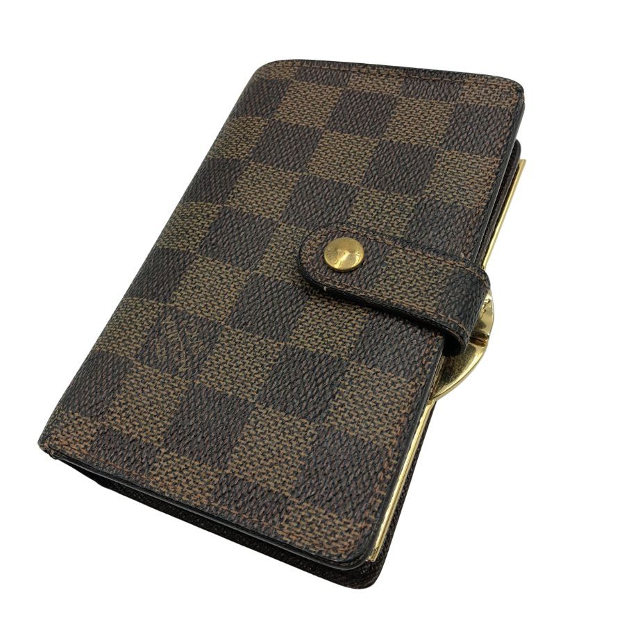 ルイヴィトン コンパクトウォレット モノグラム ポルトモネビエヴィエノワ N61664 財布 レザー ブラウン LOUIS VUITTON【AFI19】