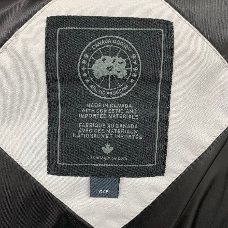 美品◆カナダグース ミスティーク ブラックレーベル ダウンコート 3035LB ライトグレー サイズS CANADA GOOSE Mystique Parka Black Label 【AFF24】