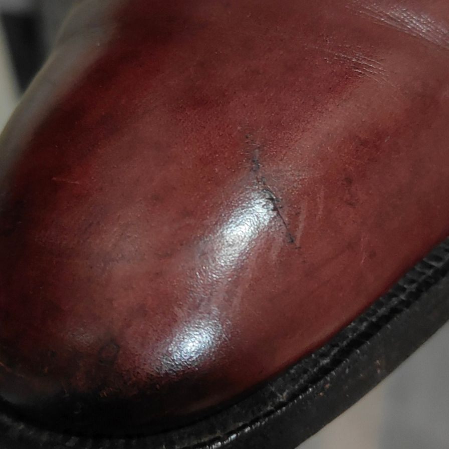 クロケット&ジョーンズ シャドウェル プレーントゥ Vフロント バーガンディ サイズUK7.5D メンズ CROCKETT&JONES ビジネスシューズ 約26.0cm【LA】【中古】
