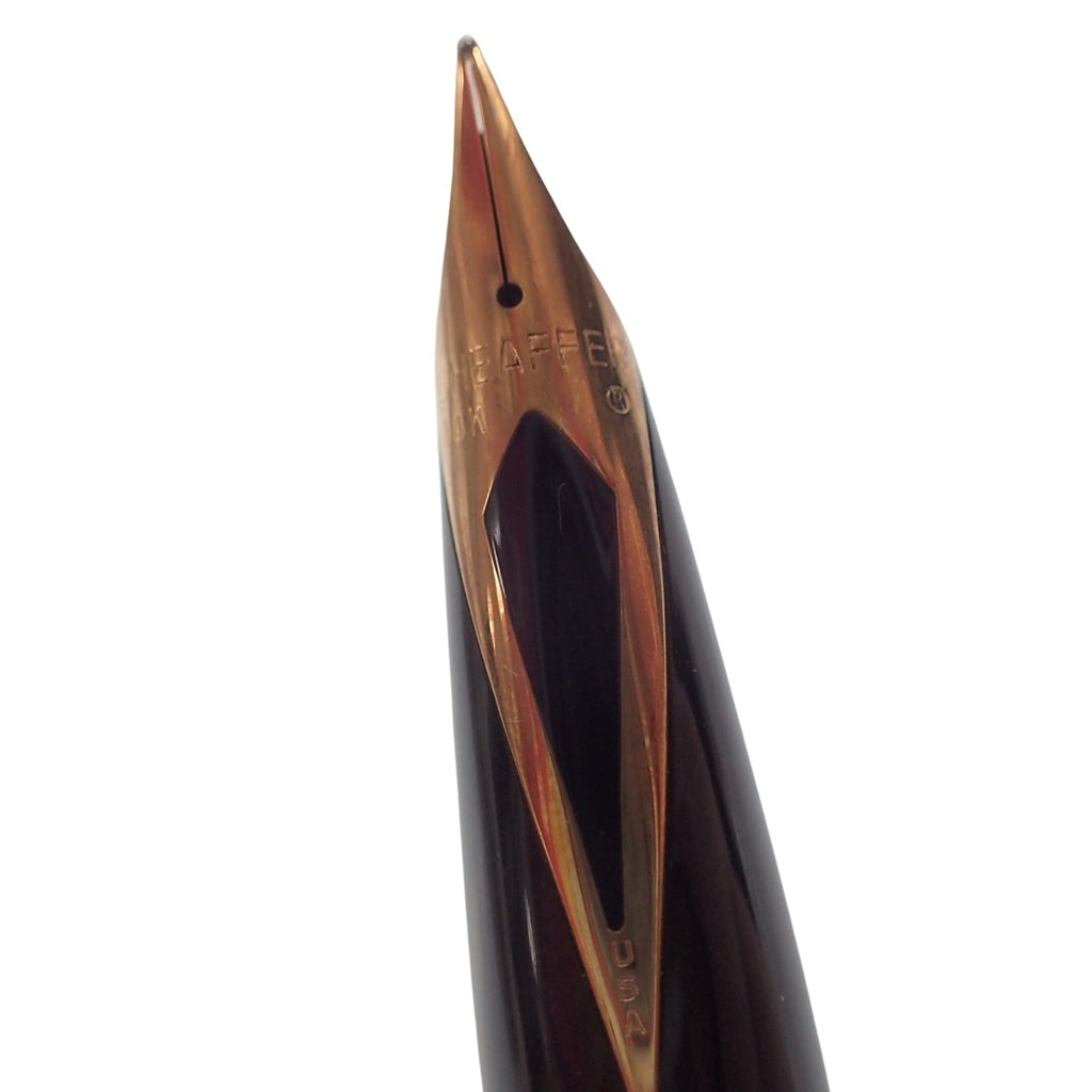 中古◆シェーファー 万年筆 スターリングシルバー ペン先14K シルバー SHEAFFER【AFI4】