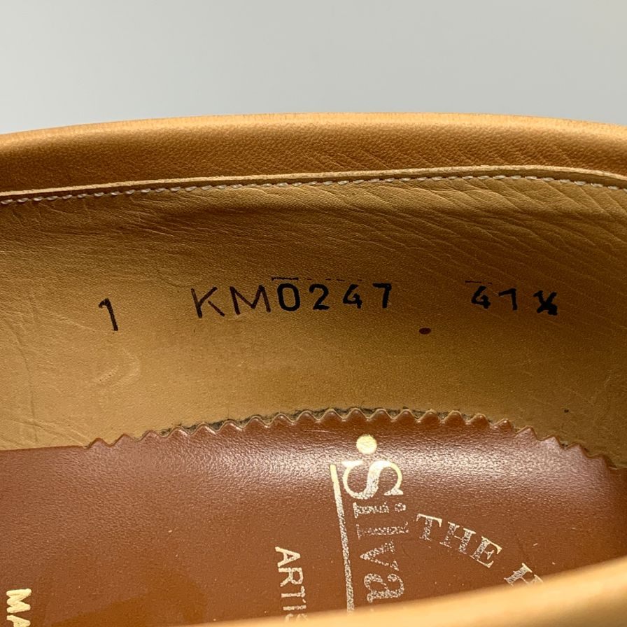シルバノマッツァ スリッポン 0247 ソフネット ラバーソール メンズ ブラウン サイズ41.5 Silvano Mazza 約26.5cm【AFC41】