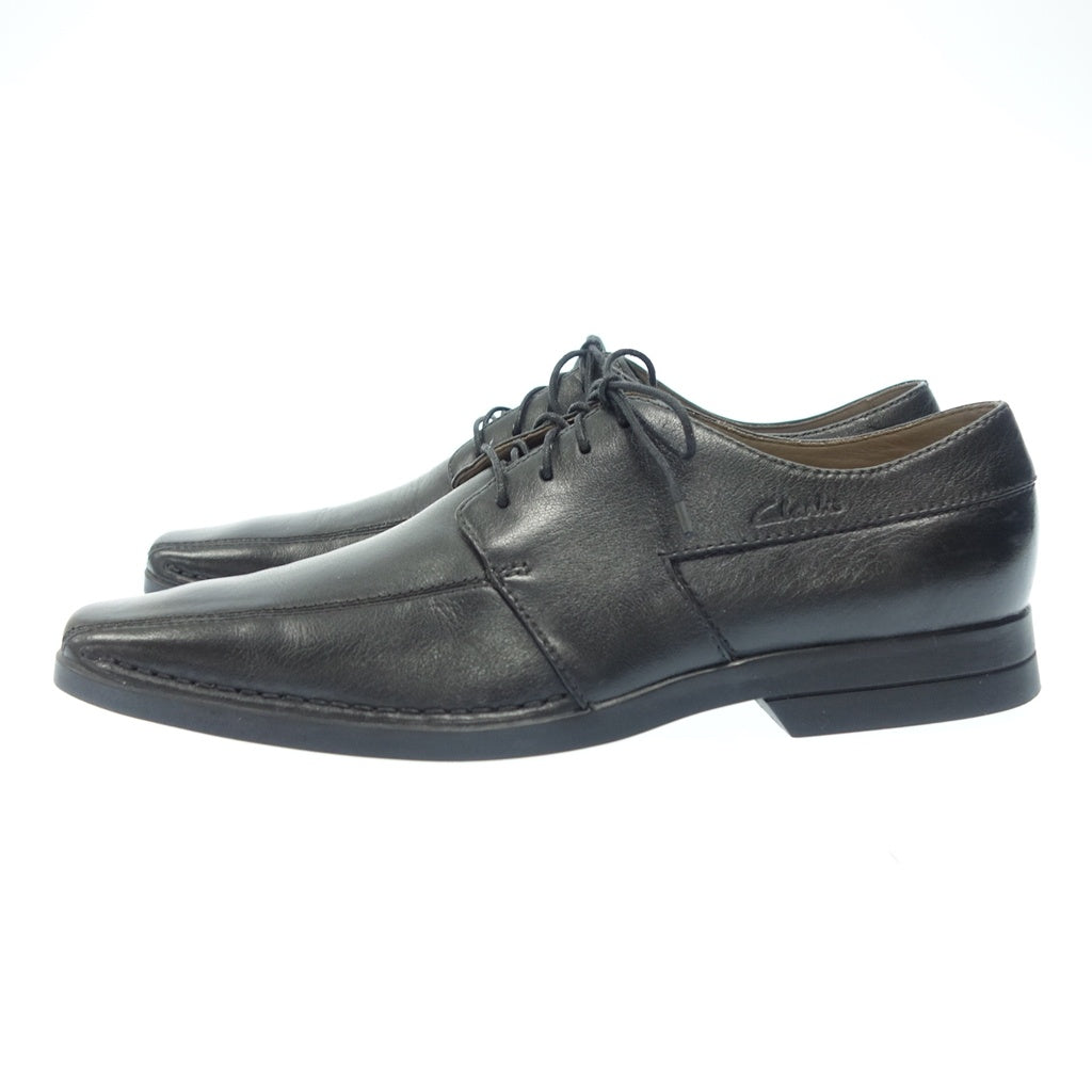 美品◆クラークス レザーシューズ 外羽根 プレーントゥ メンズ ブラック サイズ7.5 Clarks【AFC31】