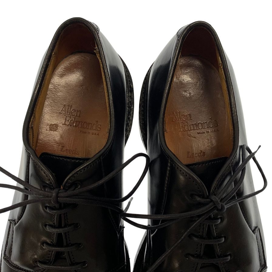 中古◆アレンエドモンズ レザーシューズ 9501 プレーントゥ コードバン ブラック メンズ サイズ7.5D Allen Edmonds【AFC30】