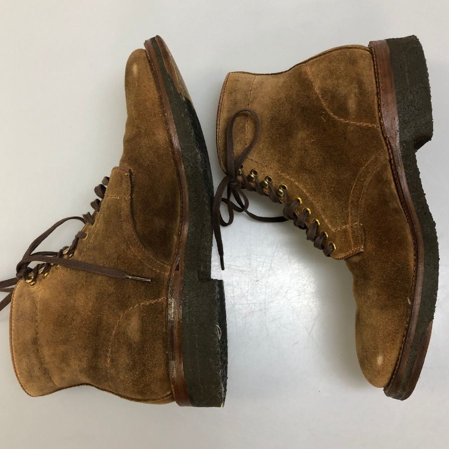 オールデン 46054H スナッフ スウェード ブーツ メンズ サイズ 6ハーフ ブラウン Alden ブーツ 約24.5cm【LA】【中古】