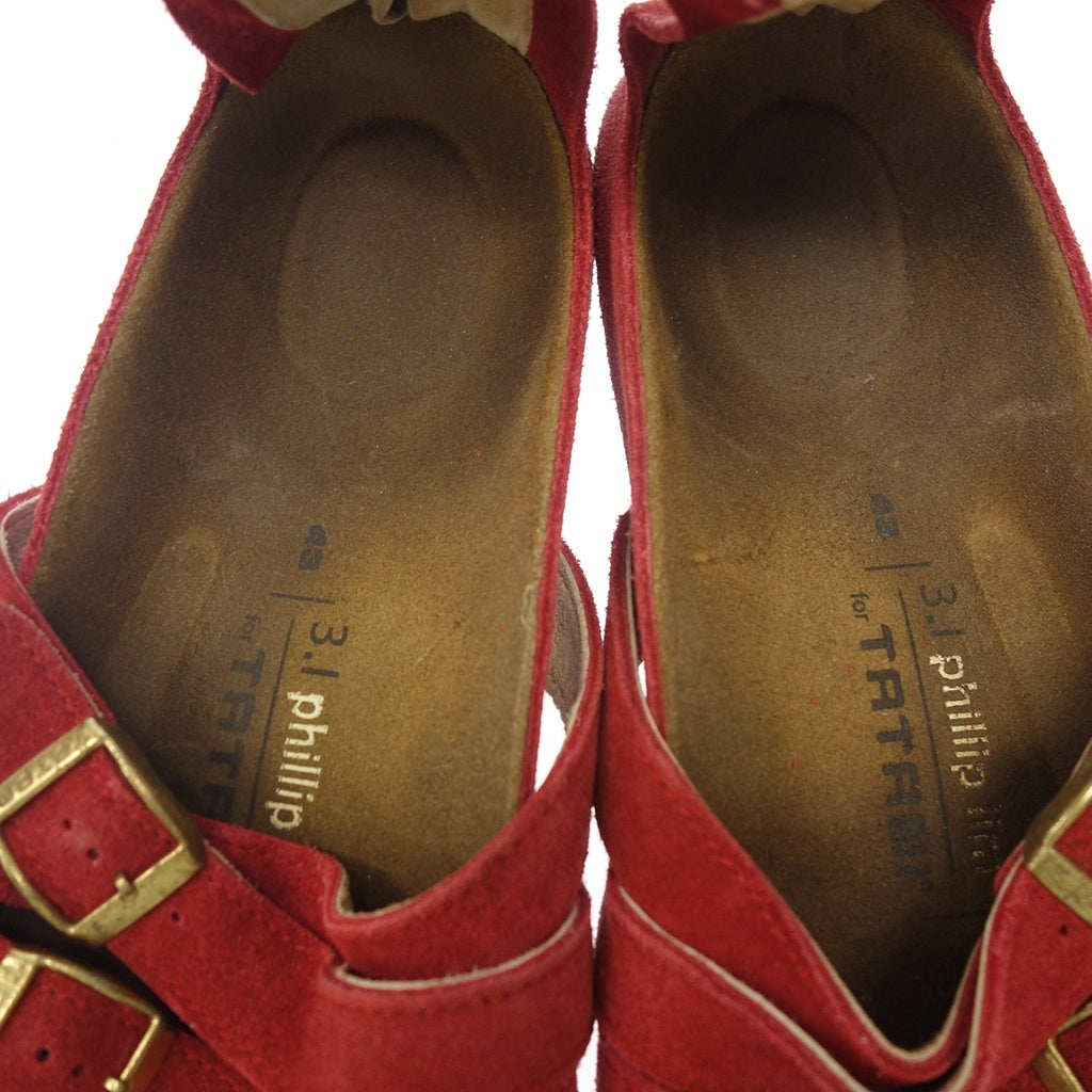 中古◆スリー ワン フィリップ リム × ビルケンシュトック タタミ サンダル メンズ レッド サイズ43 28cm相当 3.1 Phillip Lim for Tatami Birkenstock【AFC1】