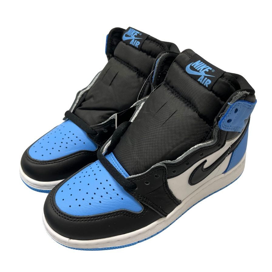 未使用◆ナイキ スニーカー エアジョーダン レトロ ハイ FD1437-400 サイズ22.5cm ホワイト ブルー ブラック NIKE AIR JORDAN 1 RETRO HIGH OG GS【AFD6】