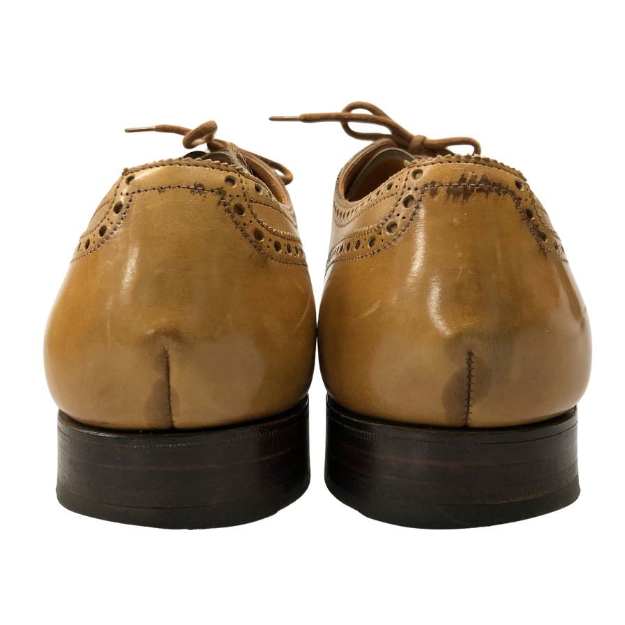 ジョンロブ レザーシューズ ストレートチップ アデレード カーフ ライトブラウン メンズ サイズUK8E JOHN LOBB ADELAIDE ビジネスシューズ 約26.5cm【LA】【中古】