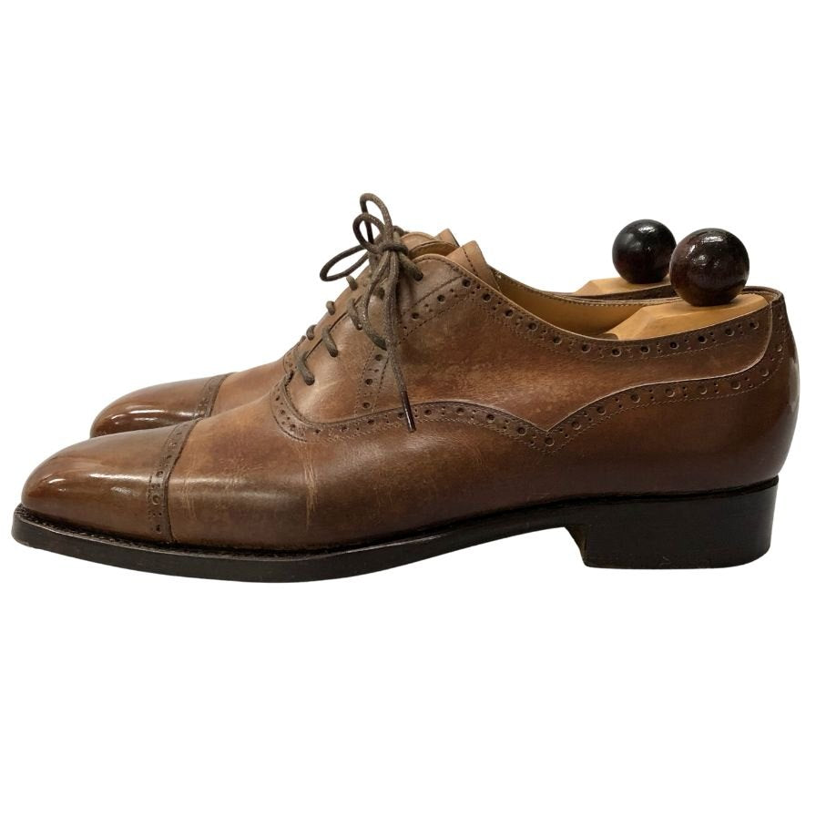 ヴァーシュ クオーターブローグ メンズ コニャックブラウン EU40.5 Vass Shoes ビジネスシューズ 約25.5cm【LA】【中古】