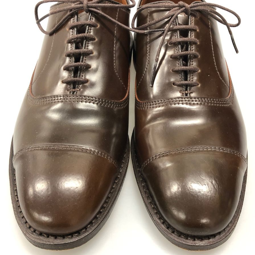 アレンエドモンズ レザーシューズ 5925 パークアベニュー コードバン キャップトゥ バーガンディ メンズ サイズUK7 Allen Edmonds PARK AVENUE ビジネスシューズ 約25.5cm【LA】【中古】