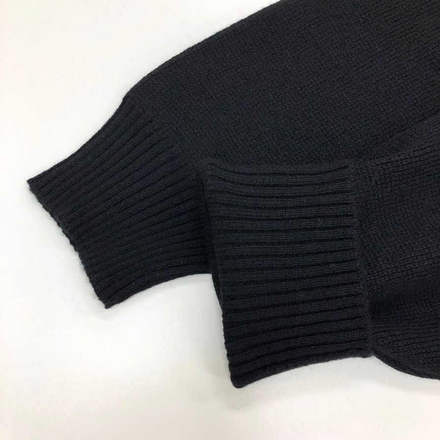 極美品◆ドルチェ&ガッバーナ カシミア100% ラウンドネック トップス セーター レデイース サイズ42 ブラック DOLCE & GABBANA 【AFB45】