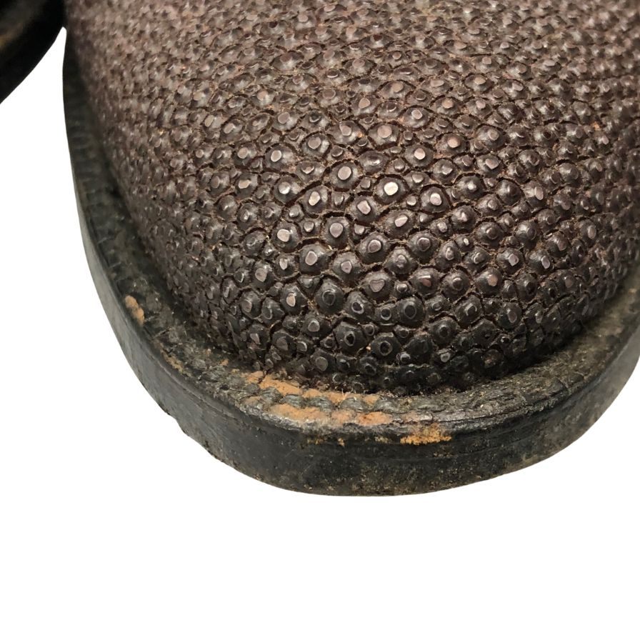 ルケーシー ウエスタンブーツ スティングレー レザーコンビ メンズ サイズ9D ブラウン系 Lucchese 約27.5cm【AFC47】