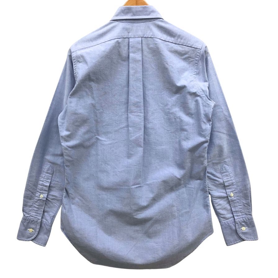 極美品◆インディビジュアライズドシャツ ビームスプラス別注 オックスフォードシャツ ボタンダウン サックス サイズ15/32 メンズ INDIVIDUALIZED SHIRTS BEAMS PLUS BD 【AFB16】