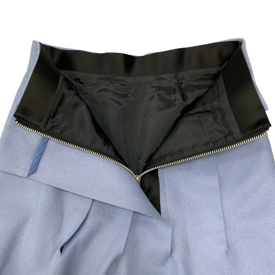 サカイ スカート ブルー レディース サイズ0 23-06955 Sacai Wool Melton Skirt【AFB9】