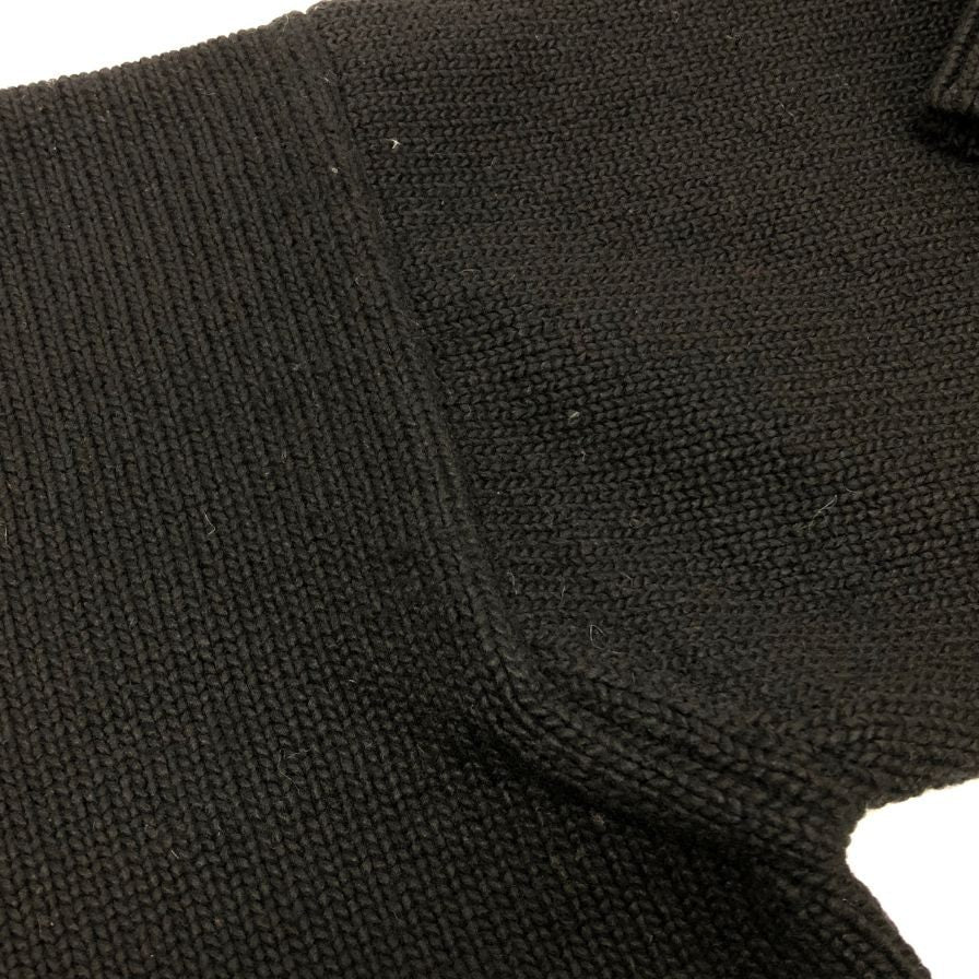 極美品◆オーラリー Vネックニット ウール ブラック メンズ サイズ5 AURALEE 【AFB41】